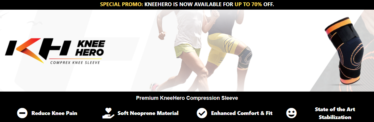 Kneehero Compression Sleeve banner